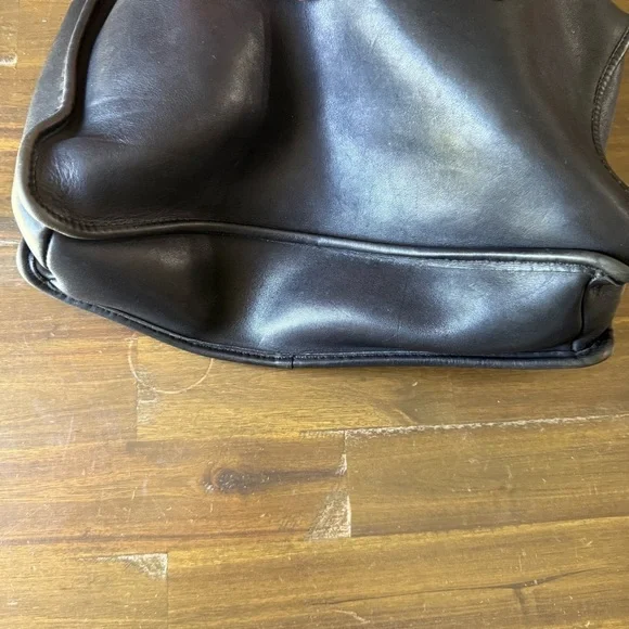 Coach Black Leather Satchel Briefcase
